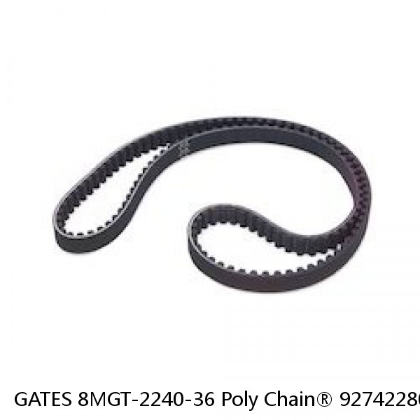 GATES 8MGT-2240-36 Poly Chain® 92742280 Poly Chain Belt - GT, 8 mm Pitch, 2240 m
