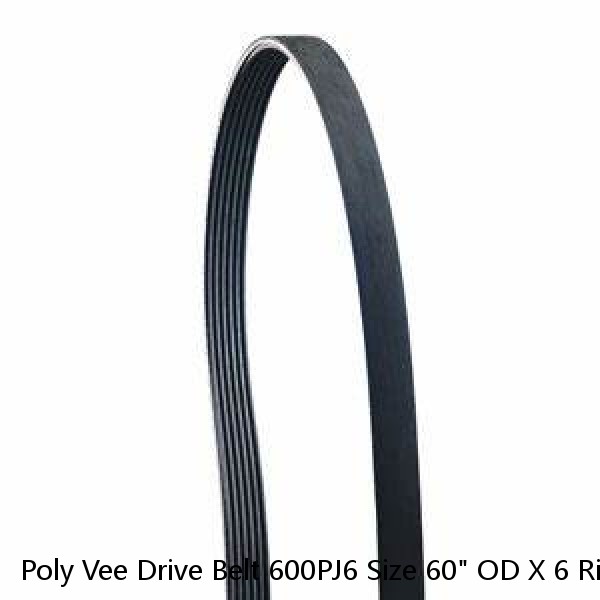 Poly Vee Drive Belt 600PJ6 Size 60" OD X 6 Ribs Wide #1 small image