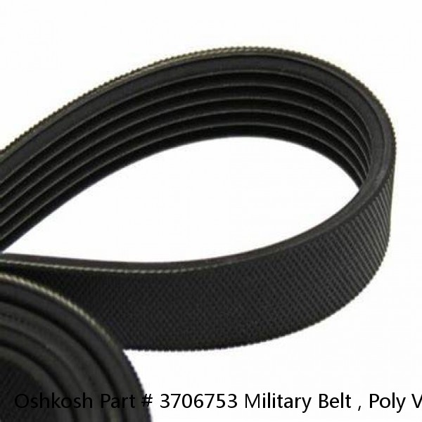 Oshkosh Part # 3706753 Military Belt , Poly Vee,8 Grv ,88 . 0 #1 image